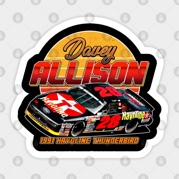 Davey Allison 28 90s Retro Sticker by stevenmsparks